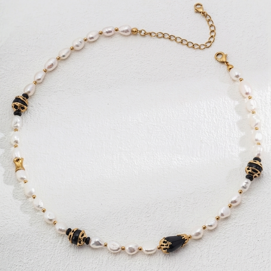 Sterling Silver Pearl Necklace – view 6