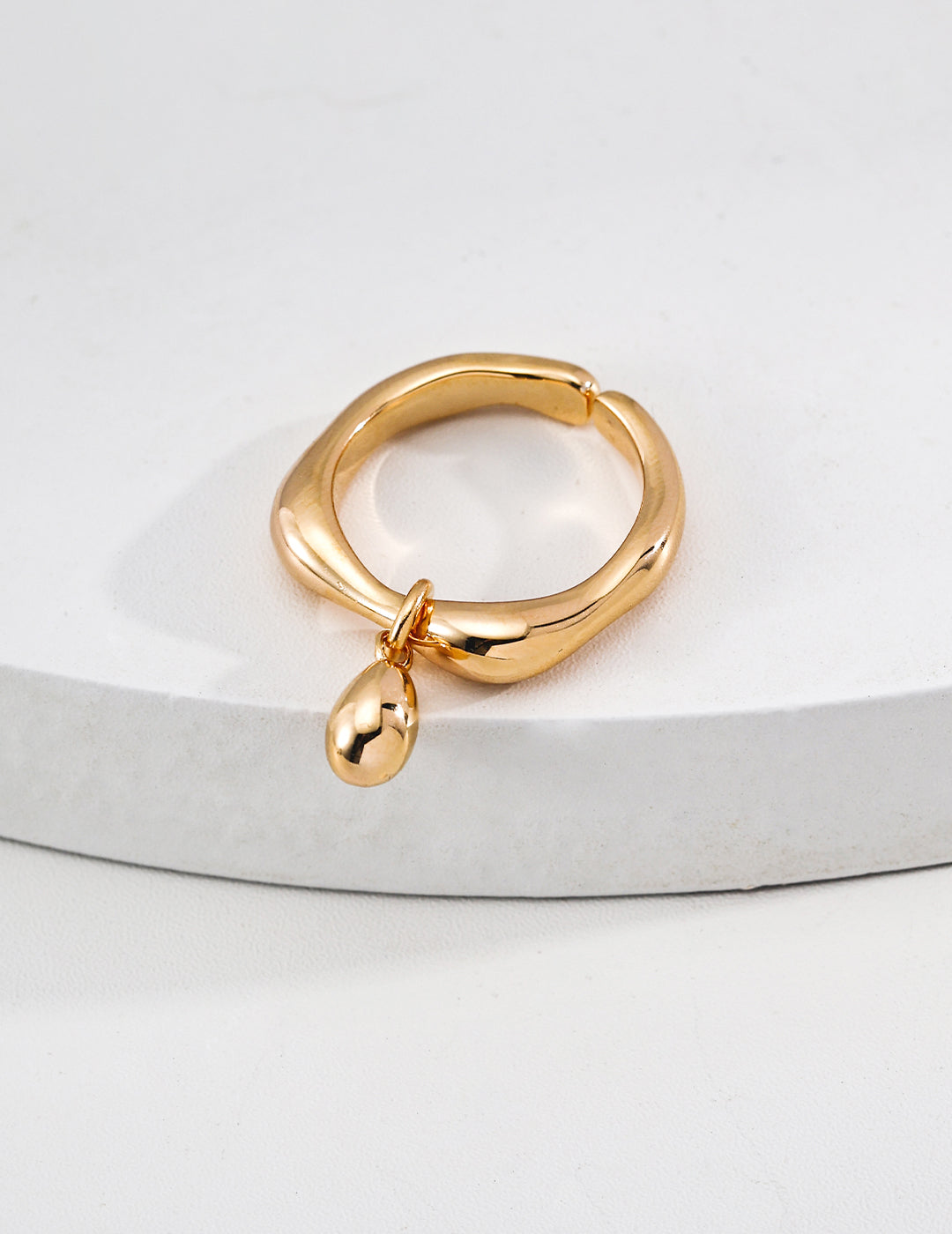 Lava Series | S925 Silver Open Adjustable Ring