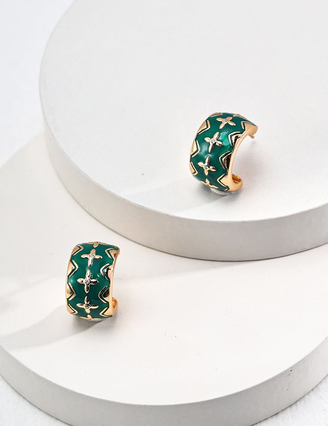 Palace Retro Style Sterling Silver Earrings | Elegant Noble Charm