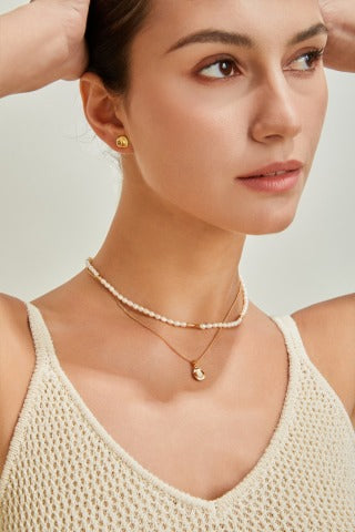 S925 Silver Mother of Pearl Necklace