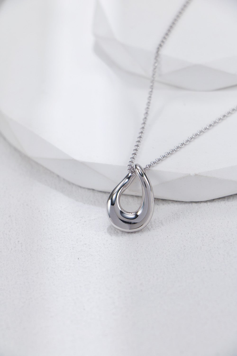 S925 Silver Twisted Minimalist Necklace and Earrings Set