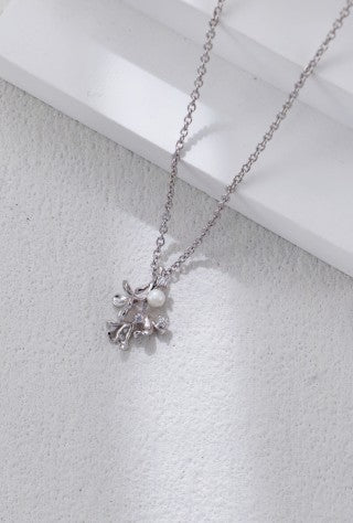 S925 Sterling Silver Sweet Osmanthus Pearl Necklace