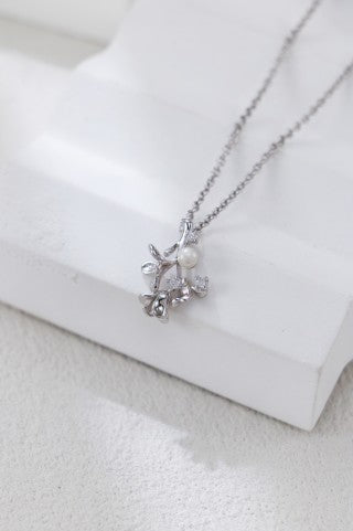 S925 Sterling Silver Sweet Osmanthus Pearl Necklace