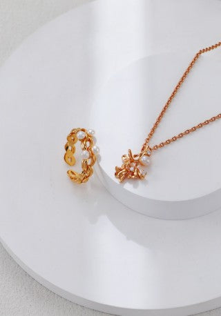 S925 Sterling Silver Sweet Osmanthus Pearl Necklace