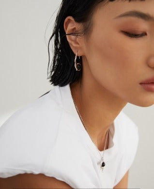 Sterling Silver Agate & Opal Earrings and Necklace Set