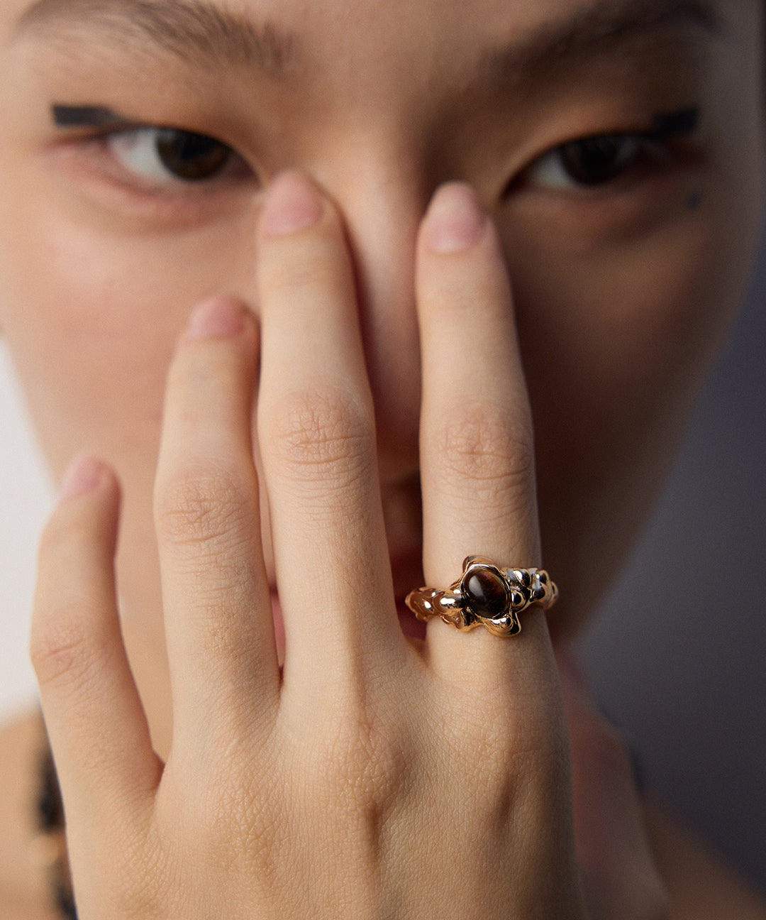 Sterling Silver Tiger's Eye Ring