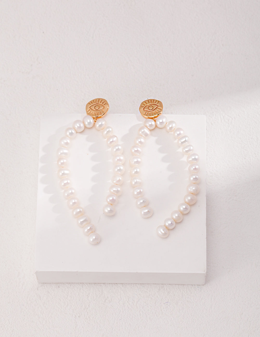 Vintage Pearl Earrings | Hong Kong Style Sterling Silver Statement