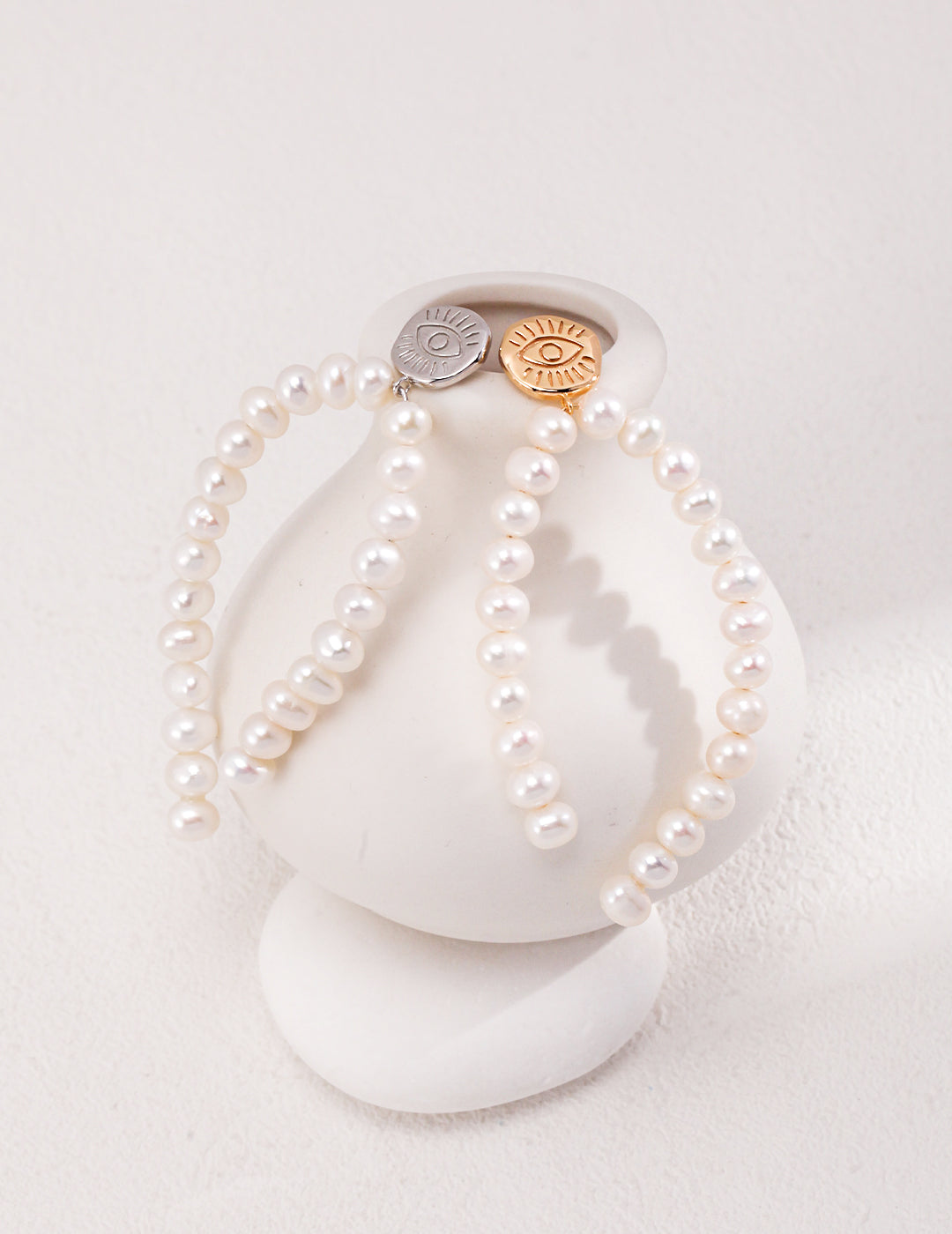 Vintage Pearl Earrings | Hong Kong Style Sterling Silver Statement