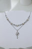 S925 Silver Palace-Style Pearl Double-Layer Necklace