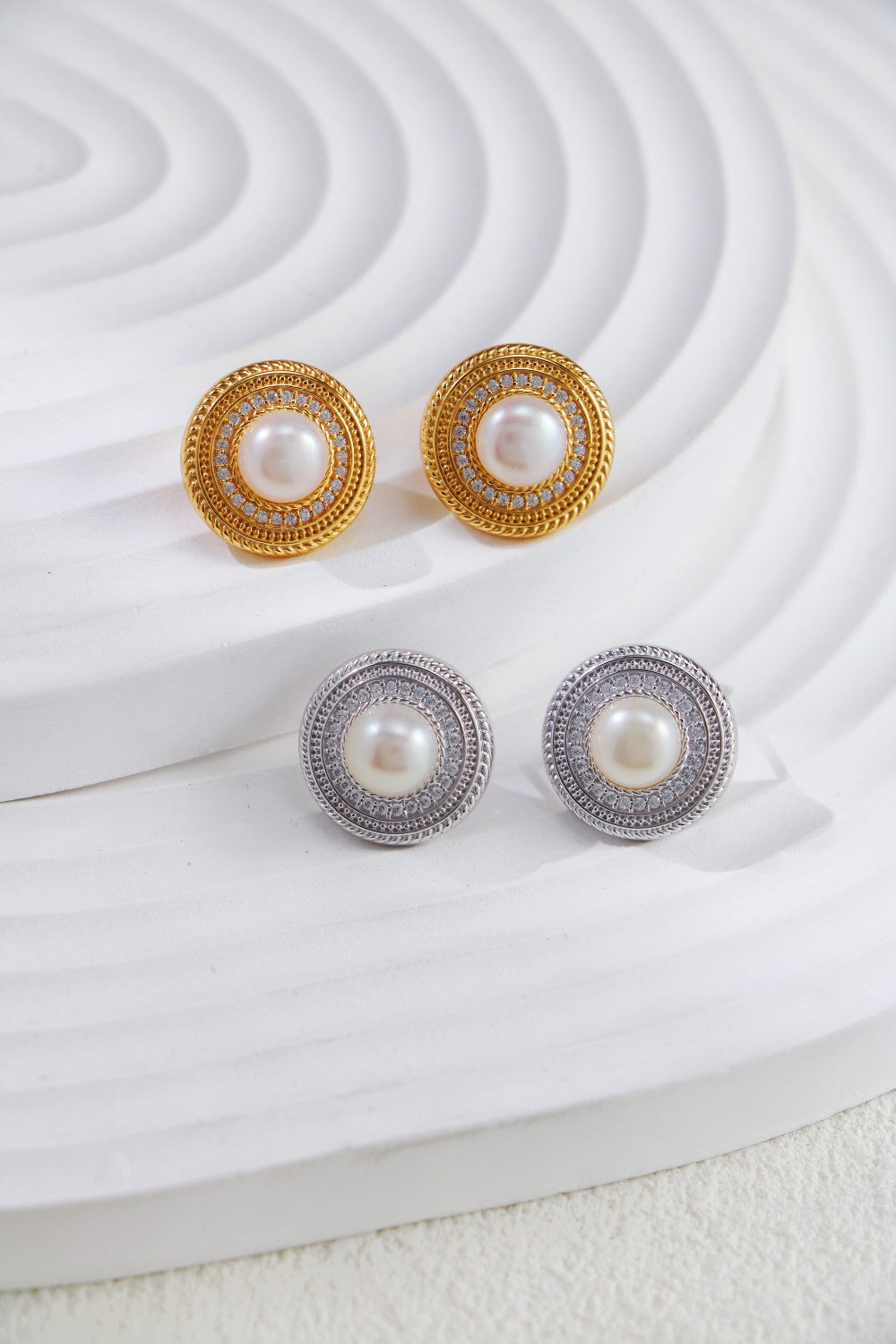 S925 Silver Zircon & Pearl Necklace