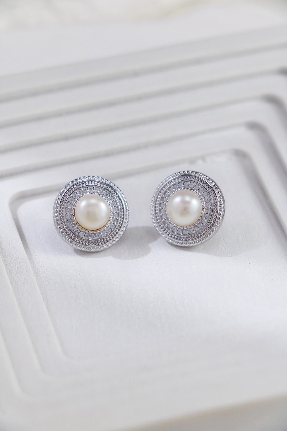S925 Silver Zircon & Pearl Necklace