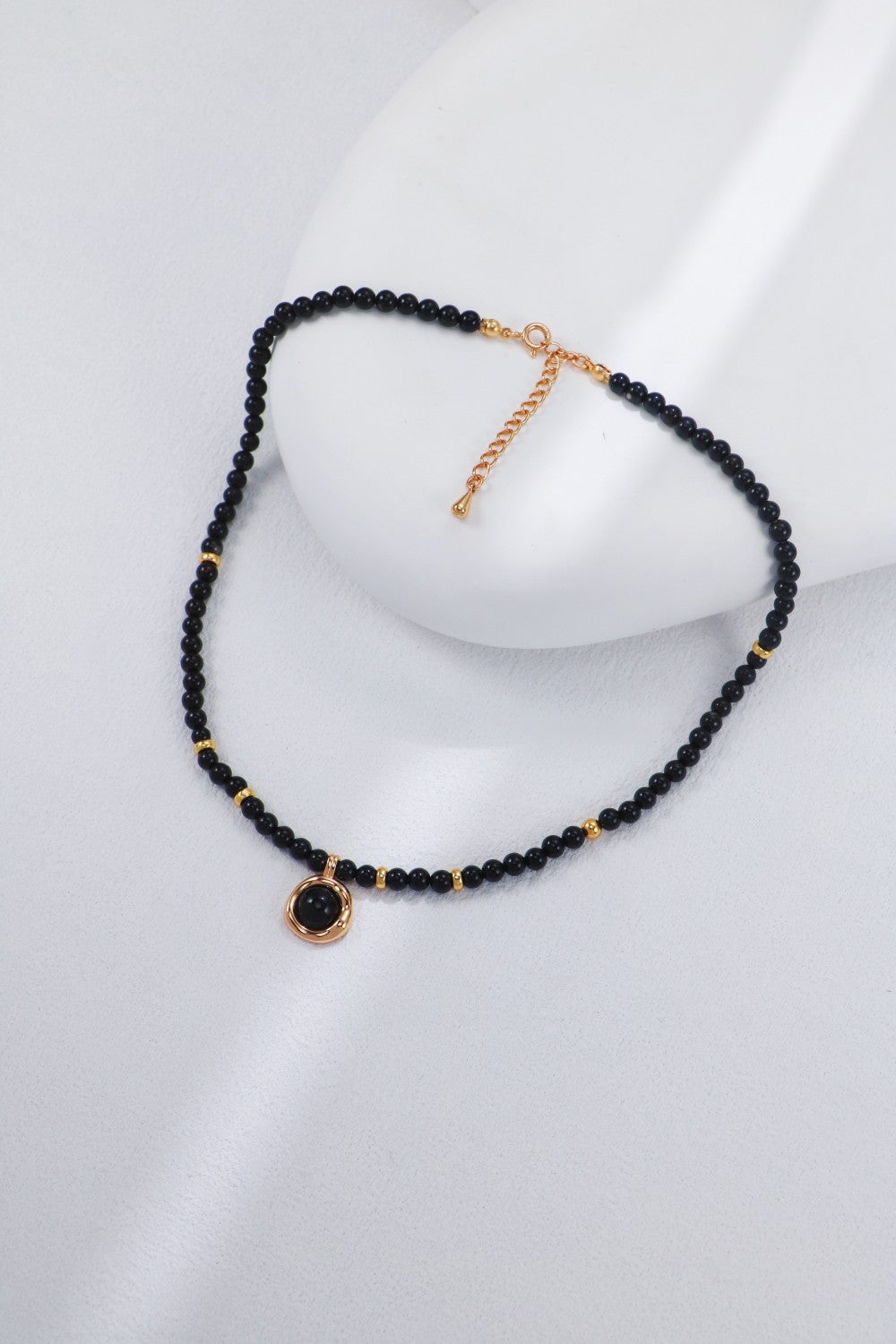 The Celestial Midnight Collection | S925 Sterling Silver & Black Agate Necklace