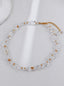 S925 Silver Vintage Gold Crystal Necklace