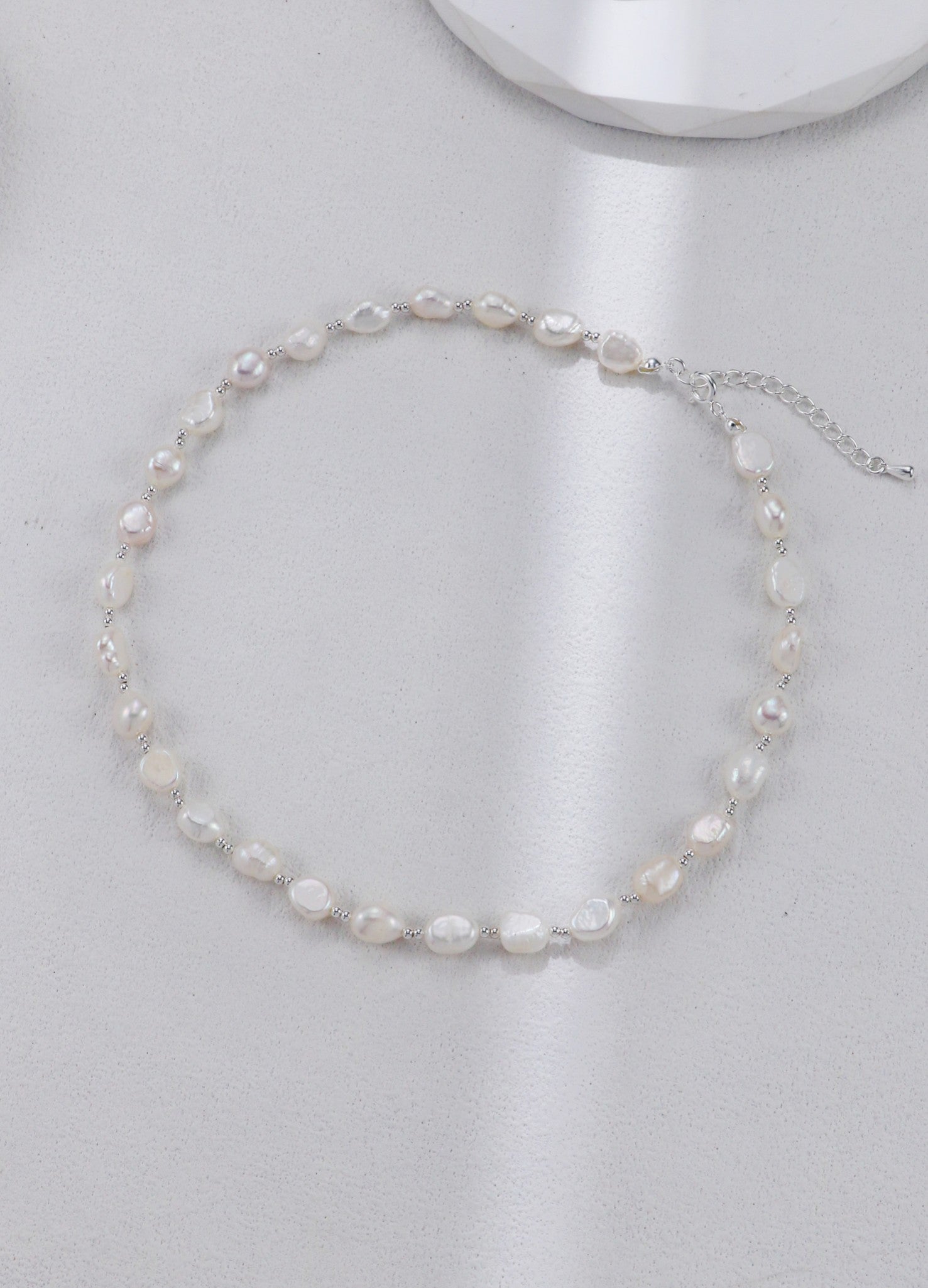 S925 Silver Natural Finish Pearl Necklace