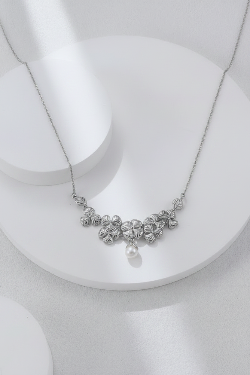 Sterling Silver Pearl Jewelry Set – view 14 – Sterling Arc Jewelry