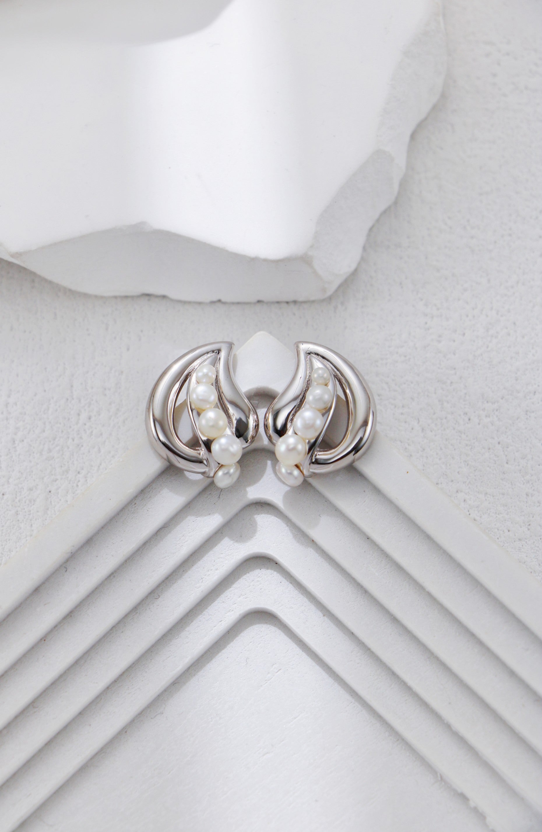 S925 Silver Ginkgo Leaf Earrings