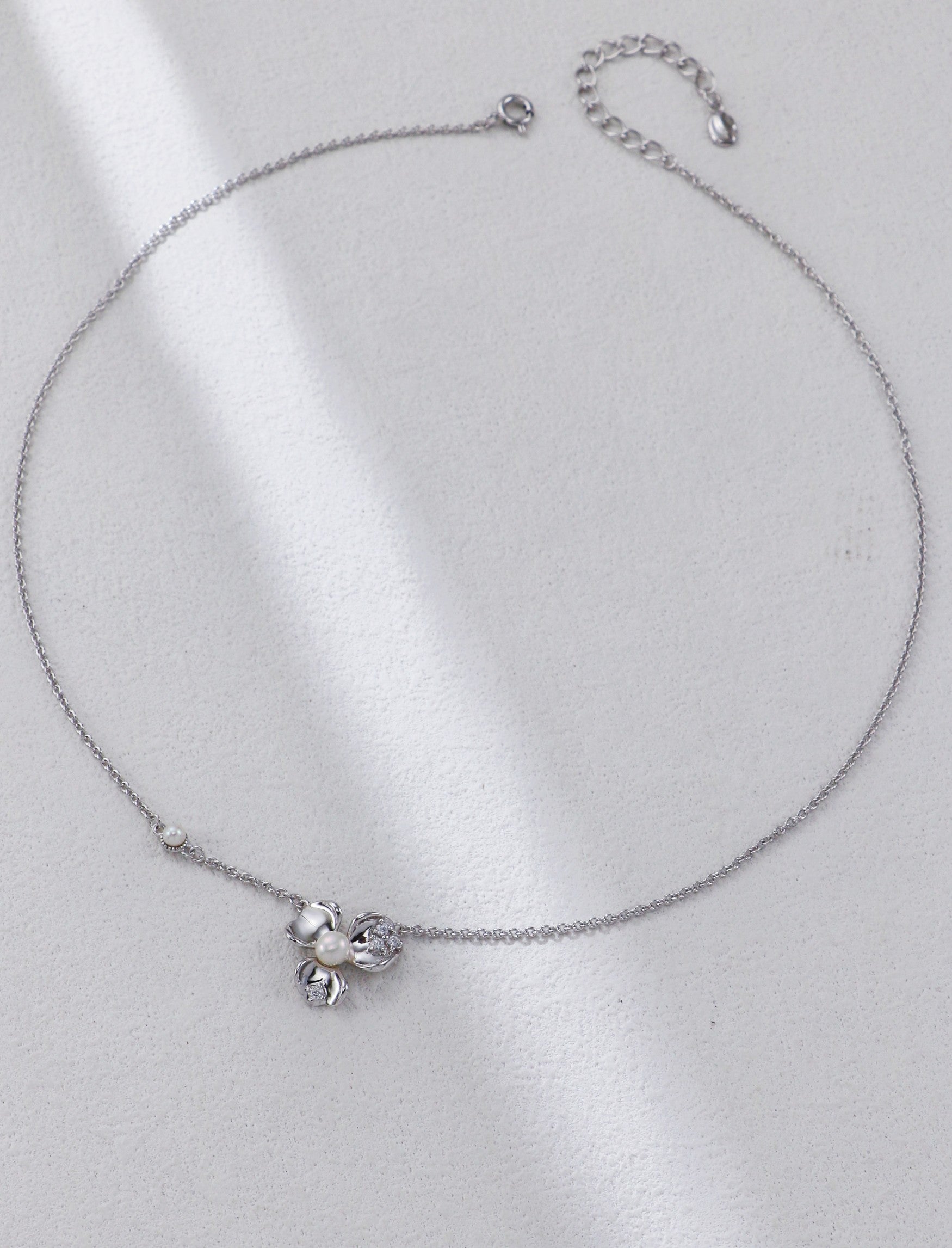 The Botanical Boutique Collection Set | S925 Silver, Pearl & Pavé Blossom