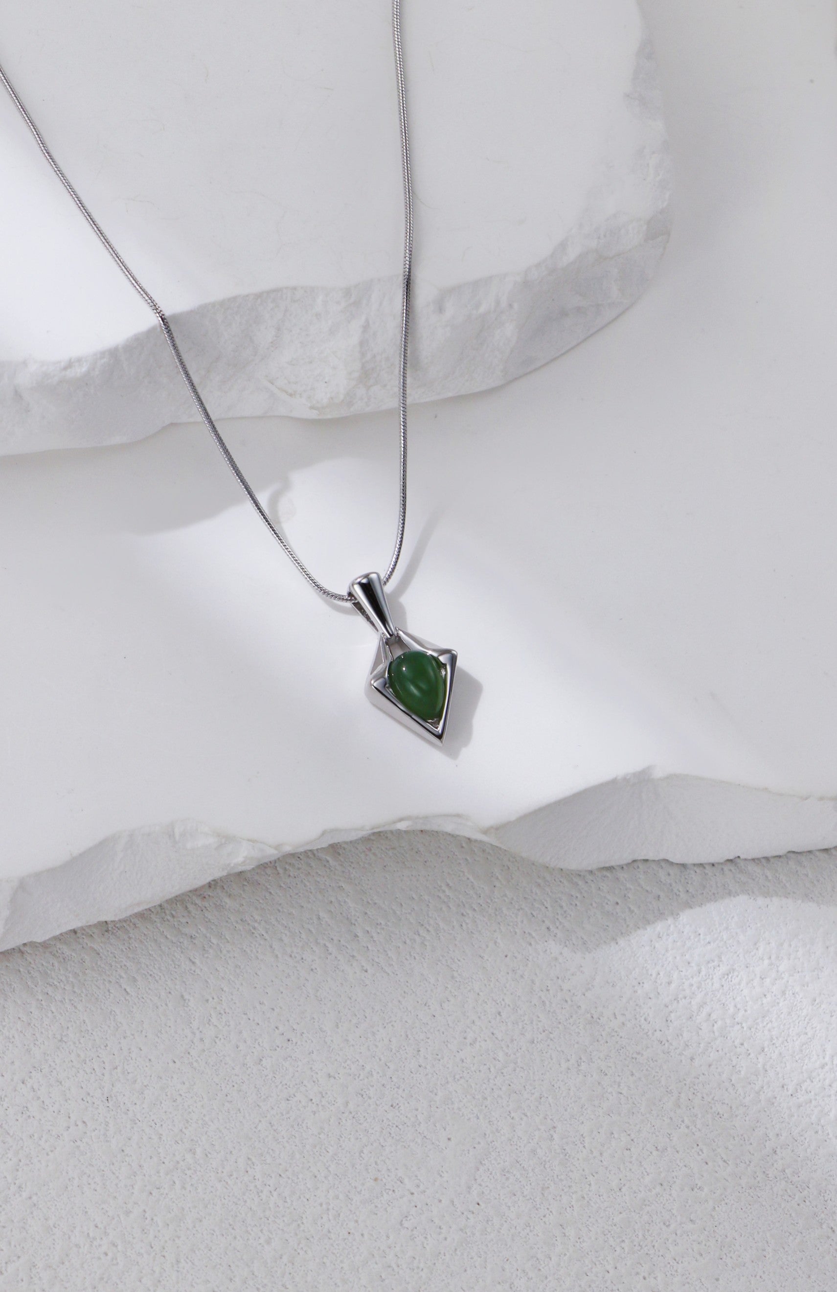 S925 Silver Hotan Jade Jewelry Set