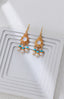 S925 Silver Vintage Gold Court Style Mother-of-Pearl Pearl Earrings