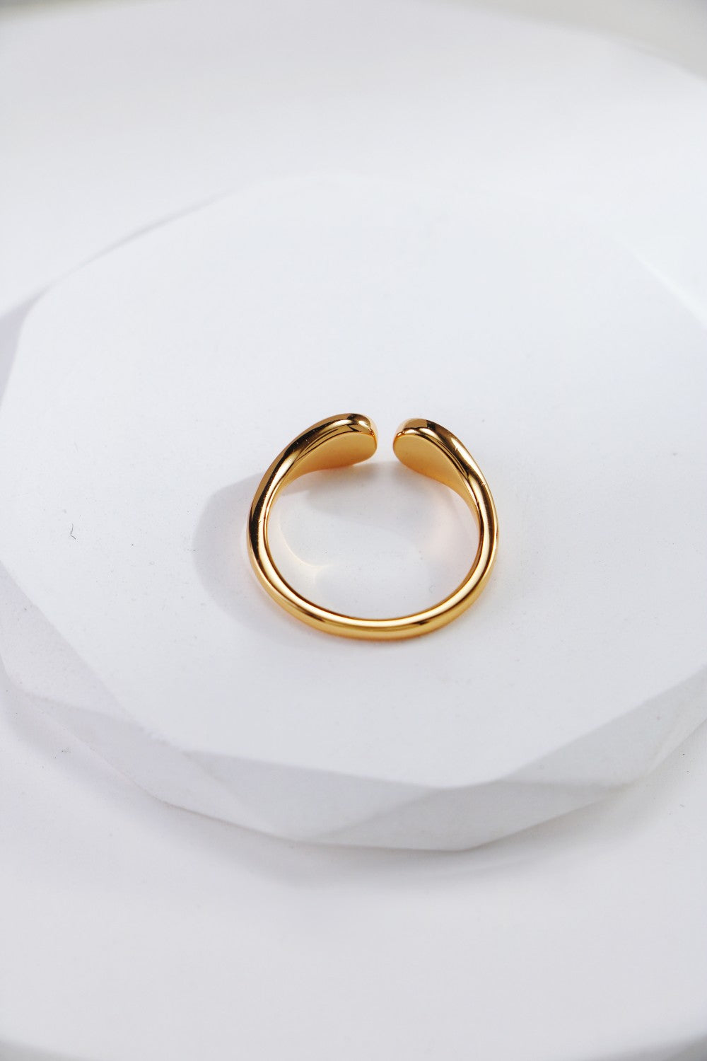 Bague cœur en émail rouge et argent sterling