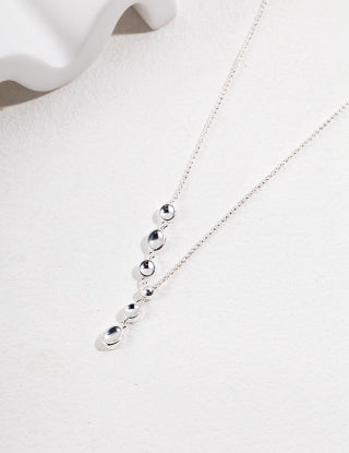 Lava Series | Matte Silver Short & Long Necklaces