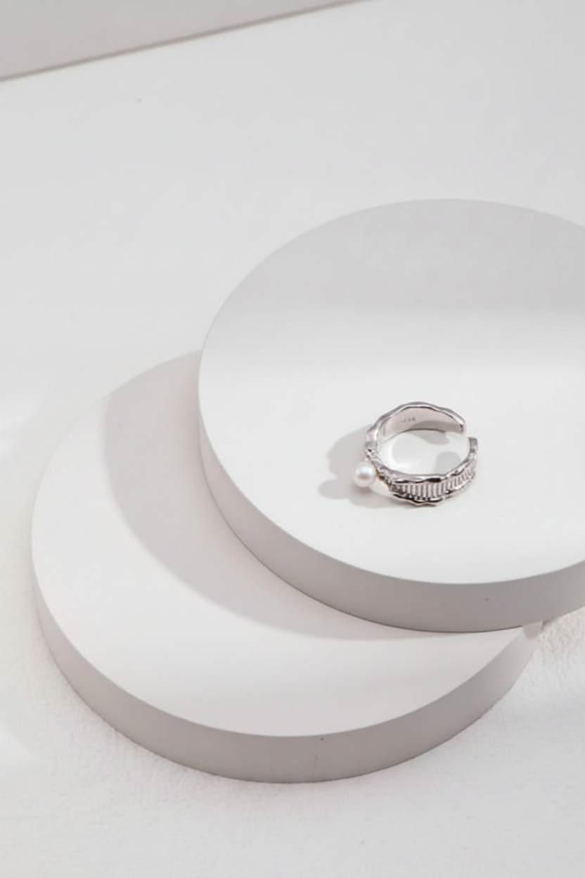 Sterling Silver Pearl Jewelry Set – view 8 – Sterling Arc Jewelry