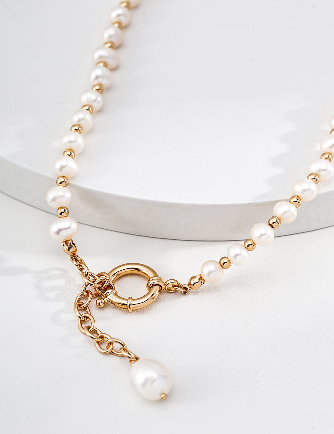 Pearl Restructured Series | Sterling Silver Pearl Necklace