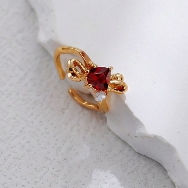 Sterling Silver Vintage Gold Garnet Sugar Tower Jewelry Set – view 5