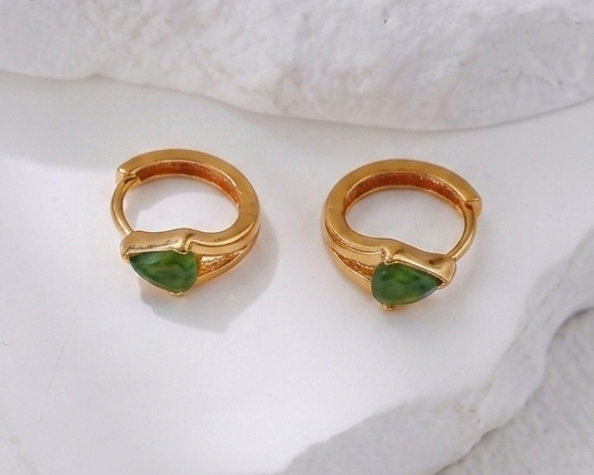 Sterling Silver Hotan Jade Jewelry Set – view 6