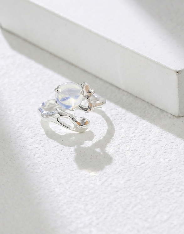 Sterling Silver Opal Ring – view 6