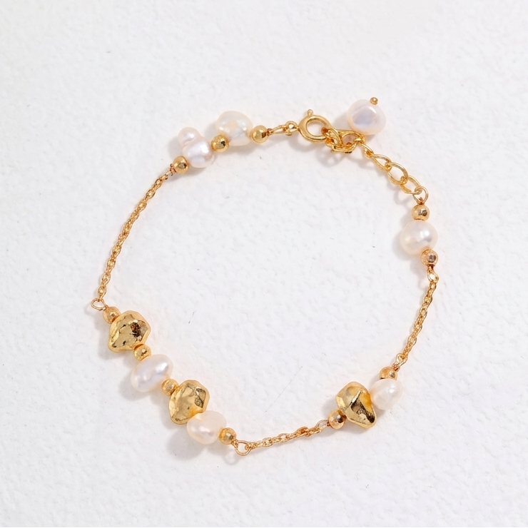 Minimalist Sterling Silver & Freshwater Pearl Set – view 8