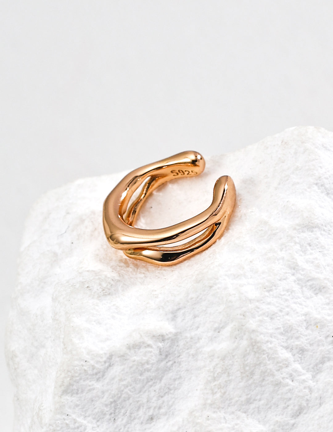 Lava Series | Raw Sterling Silver Ear Cuff