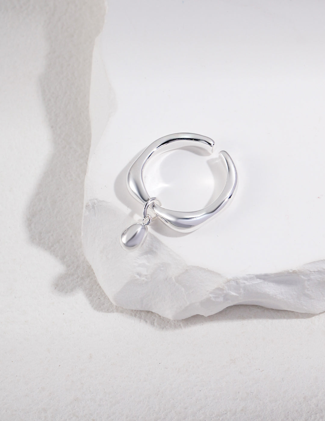 Lava Series | S925 Silver Open Adjustable Ring