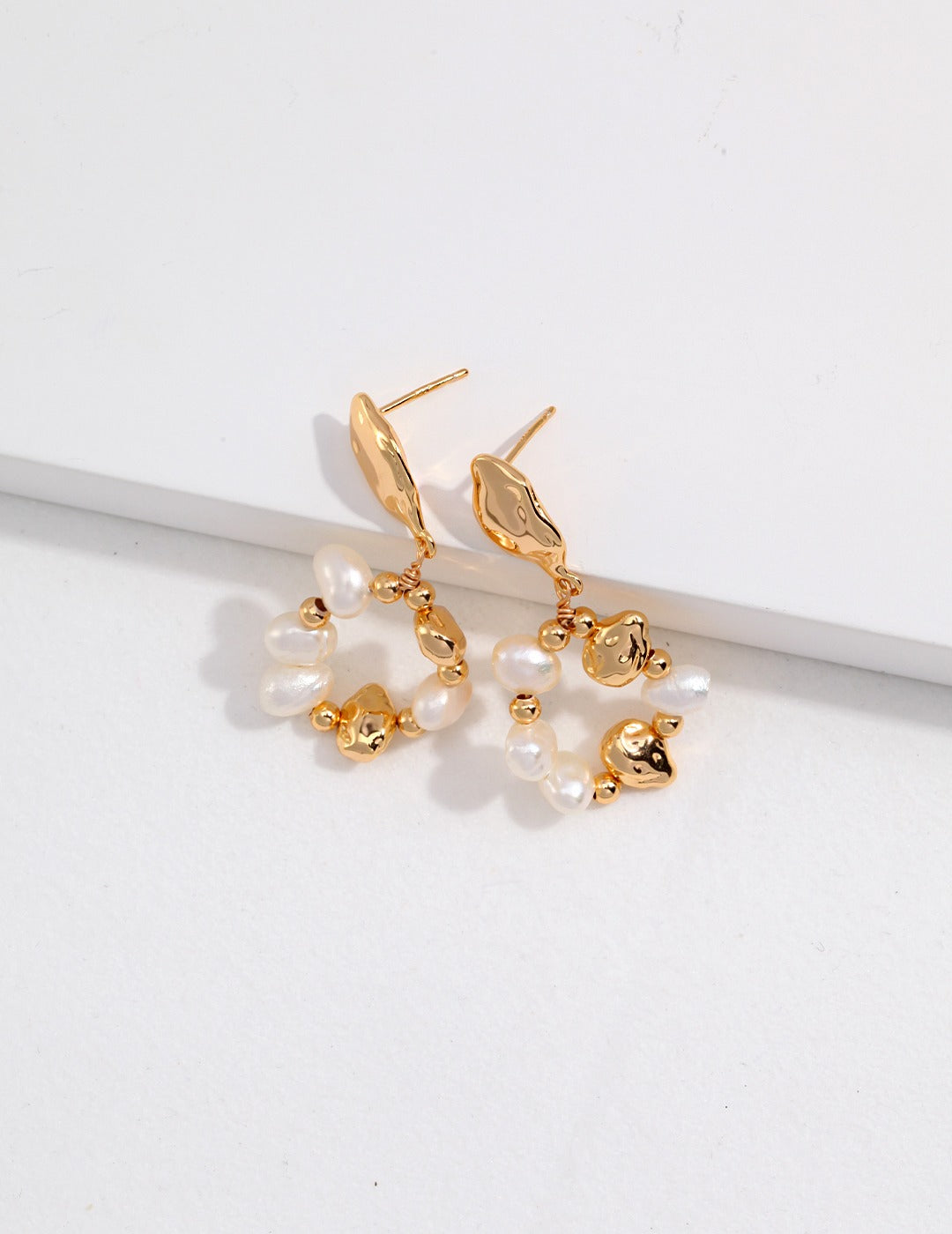 Minimalist Sterling Silver & Freshwater Pearl Set