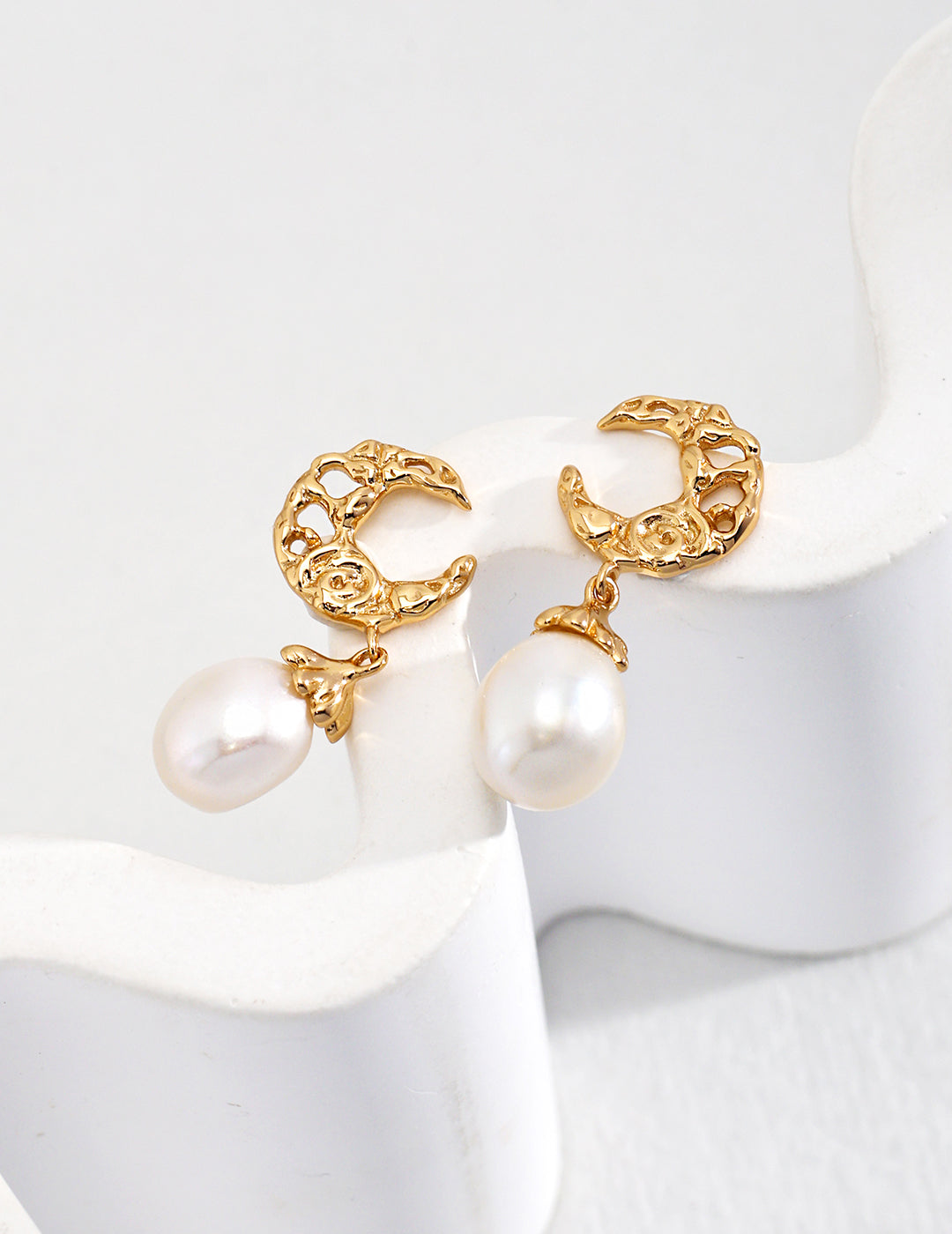 Natural Pearl Earrings | Timeless Sterling Silver Jewelry