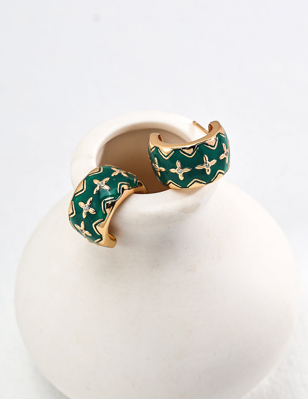 Palace Retro Style Sterling Silver Earrings | Elegant Noble Charm