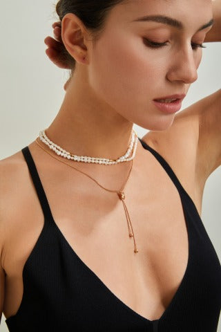 S925 Silver Fashion Tassel Knot Necklace