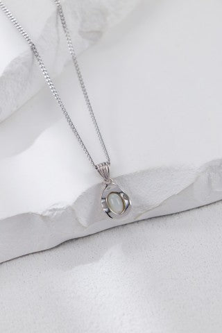 S925 Silver Mother of Pearl Necklace