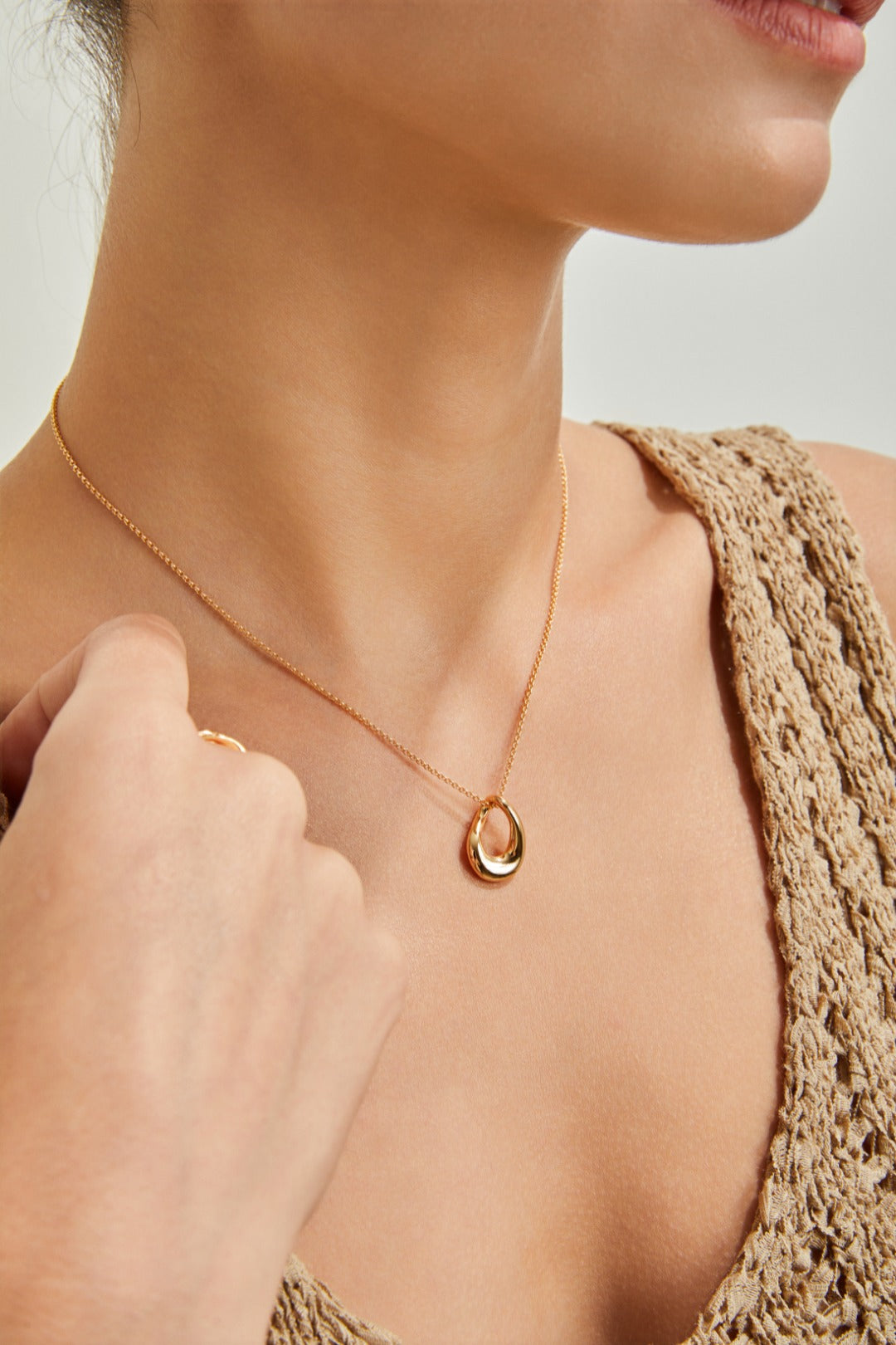 S925 Silver Twisted Minimalist Necklace and Earrings Set