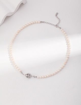Sterling Silver Minimal Earrings and Necklace Set - Floral Cluster Collection