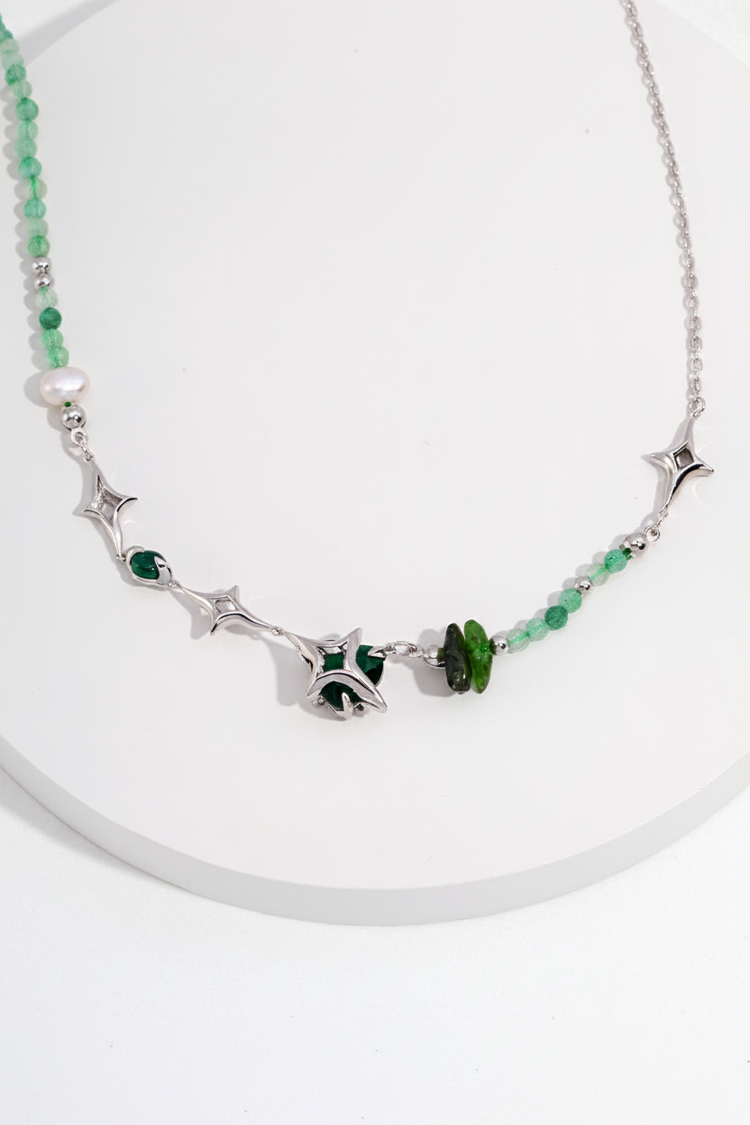 The Avant-Garde Star Collection | Abstract 3D Asymmetrical Silver & Gemstone Jewelry Set