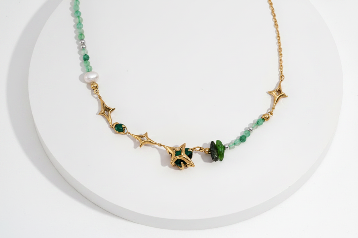 The Avant-Garde Star Collection | Abstract 3D Asymmetrical Silver & Gemstone Jewelry Set