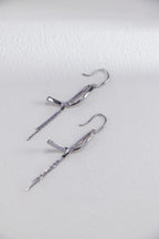 S925 Silver Tassel Earrings|Modern Geometric Flow