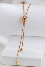 S925 Silver Fashion Tassel Knot Necklace