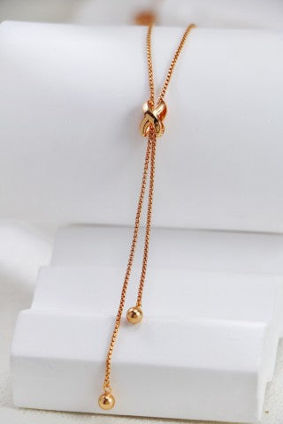 S925 Silver Fashion Tassel Knot Necklace