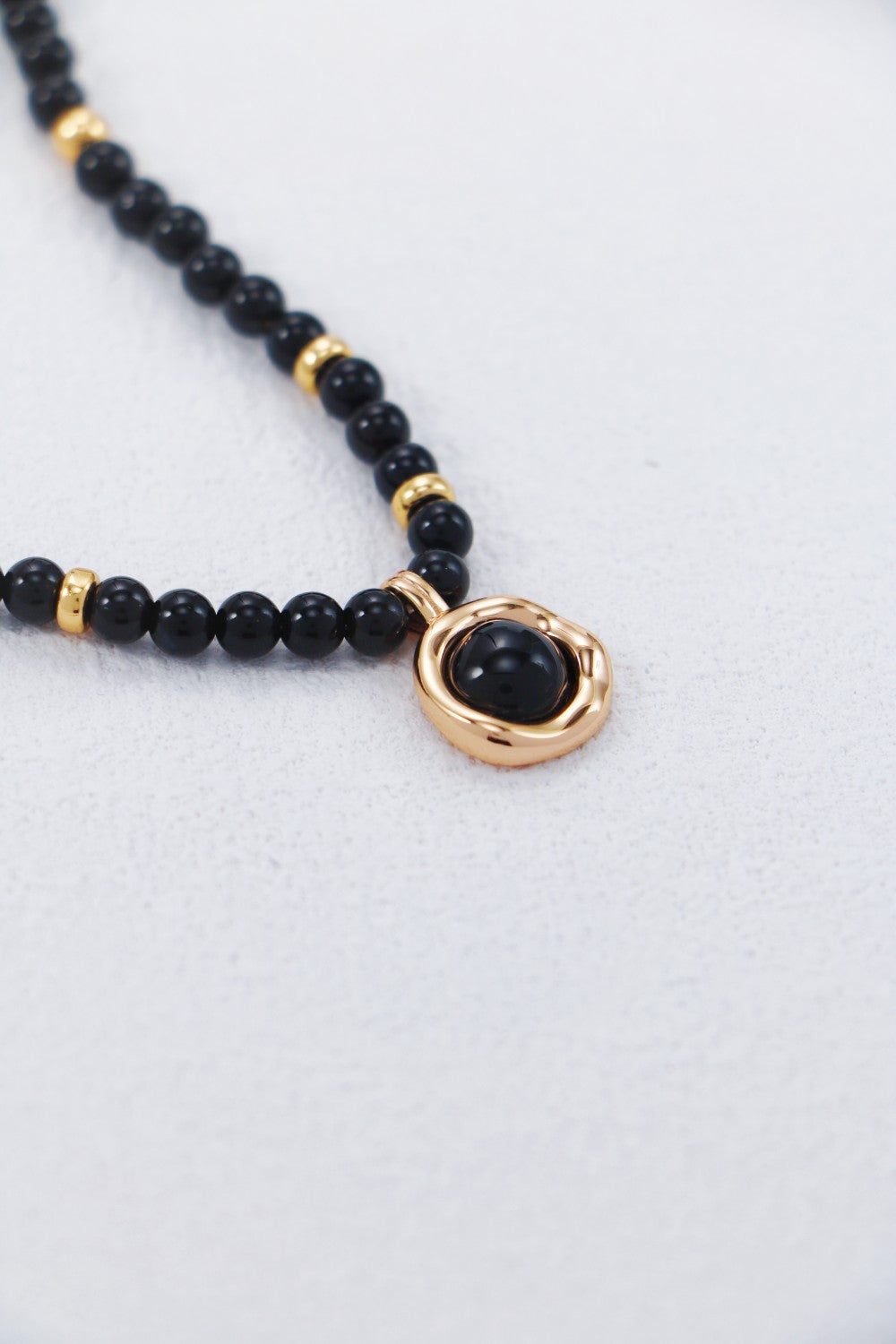 The Celestial Midnight Collection | S925 Sterling Silver & Black Agate Necklace