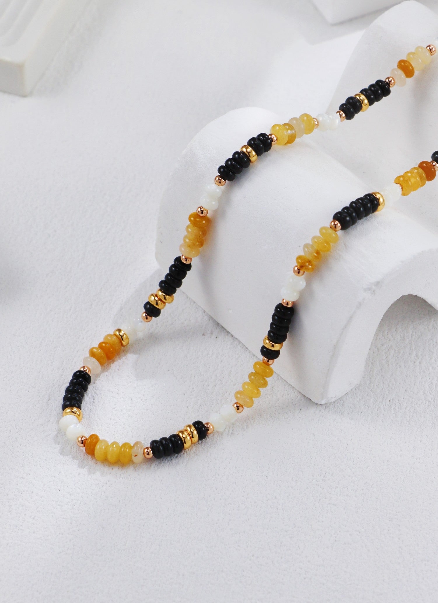 S925 Silver Colorful Stone Necklace & Bracelet Set
