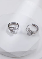 S925 Silver Pear-Shaped Zircon Earrings|Galactic Sparkle