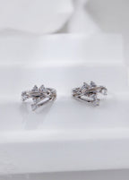 S925 Silver Pear-Shaped Zircon Earrings|Galactic Sparkle