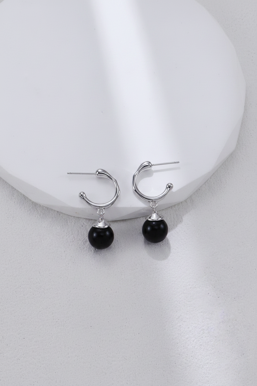 Sterling Silver Black Onyx Jewelry Set – view 11 – Sterling Arc Jewelry